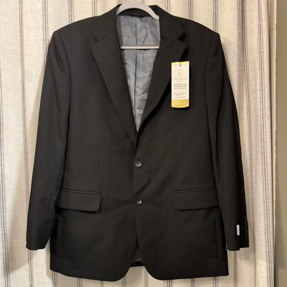 Haggar Men's InMotion Blazer 42 Regular HZ00182